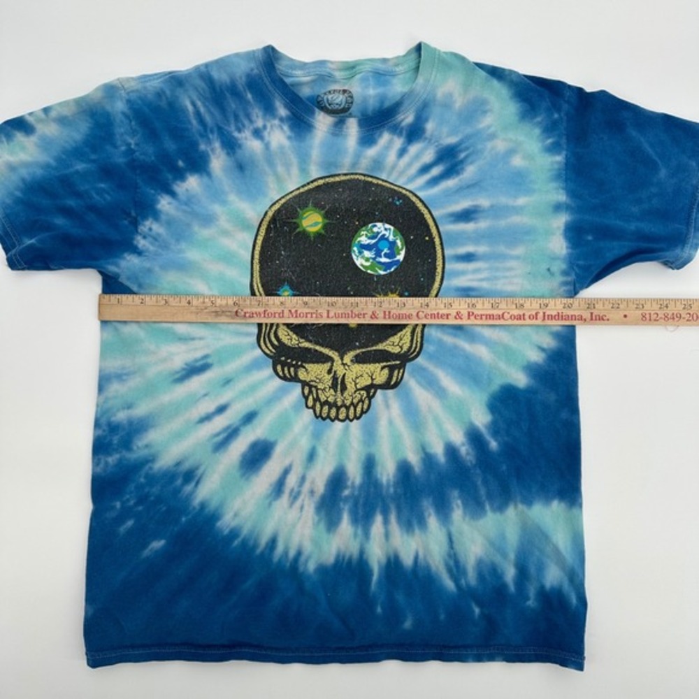 Grateful Dead Space Skull Tie Dye T Shirt Mens Medium 2018 Cosmic‎ Galaxy - Picture 8 of 9